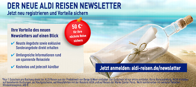 ALDI Reisen Newsletter